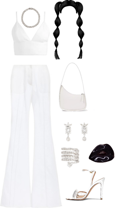 polyvore all white party