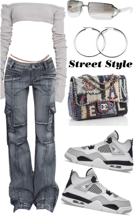 grey streetwear