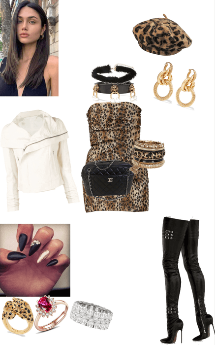 Glam Leopard in Leather