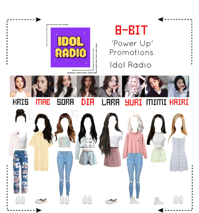 ⟪8-BIT⟫ Idol Radio Outfits - 'Power Up' Promotions