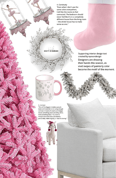 pink and silver holiday