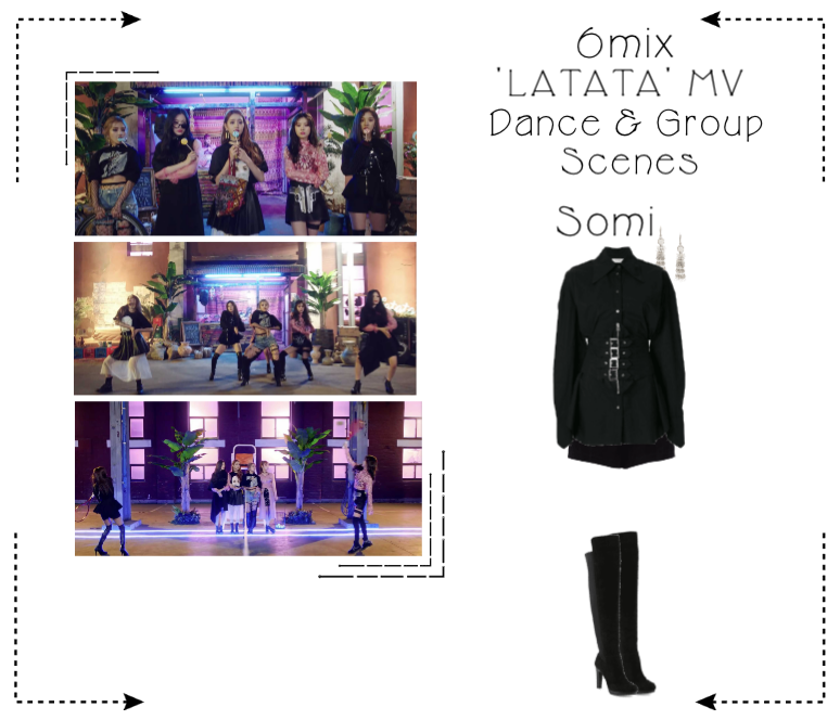 《6mix》'LATATA' Music Video-Somi's 2nd Outfit Scene