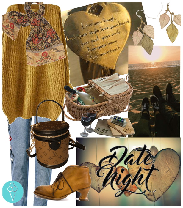 # Date night# Shoplook  # Picnic by the sea