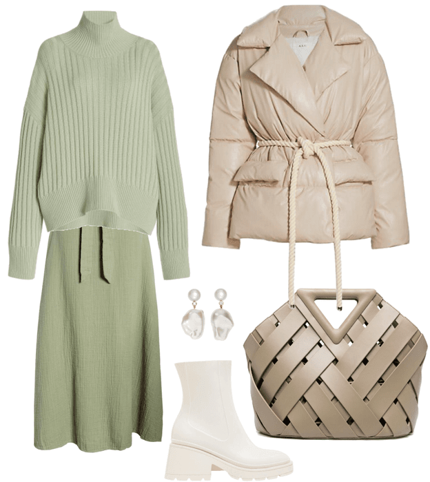 olive and beige