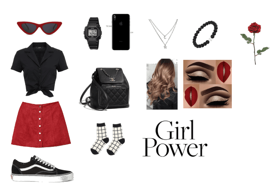 Girl Power red