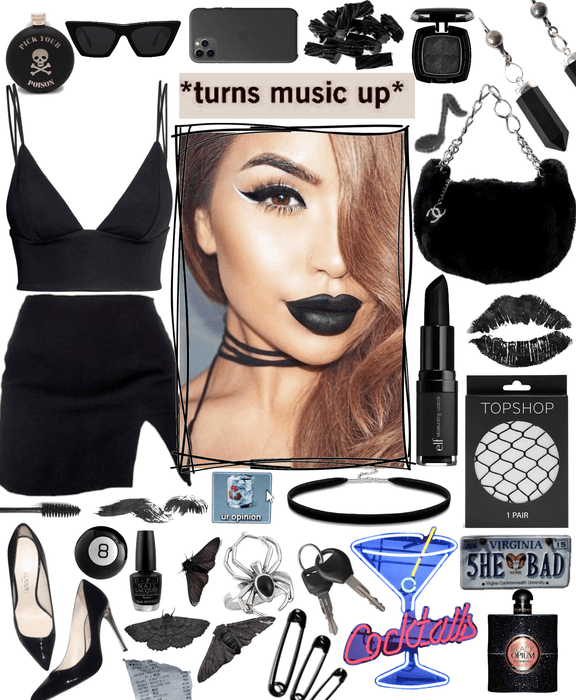 black lipstick 🖤💄