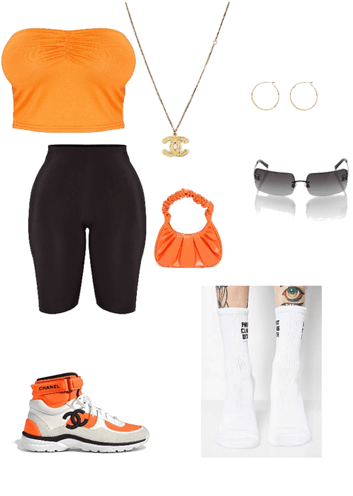 orange outfit 🍊