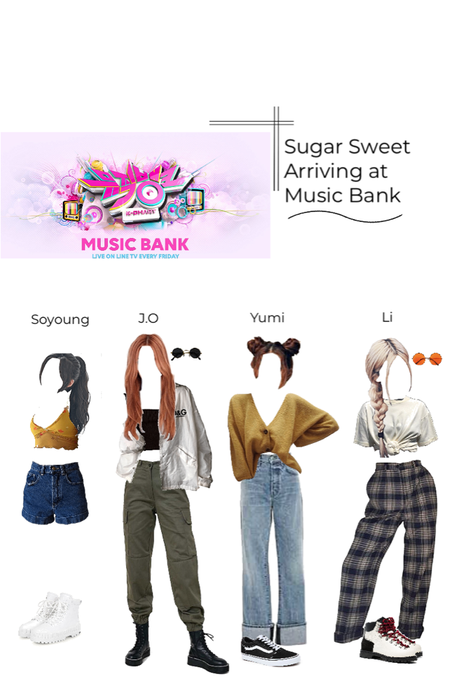 Sugar Sweet arriving at Music Bank