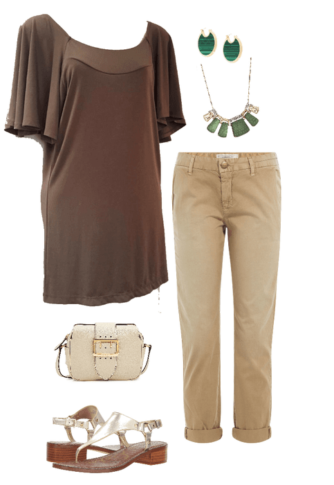 BROWN BEIGE OUTFIT