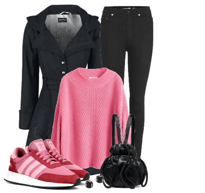 Black and Pink Outfit