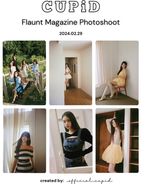 𝗖𝗨𝗣𝗶𝗗 (큐핏) - Flaunt Magazine Photoshoot