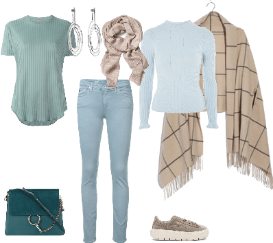 soft summer colortype outfit