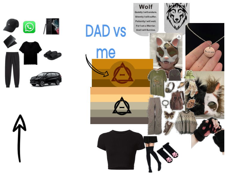 dad vs me