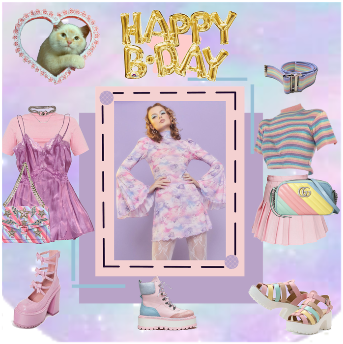 Pastel birthday outfits