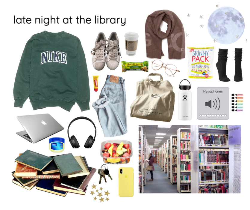 late night at the library