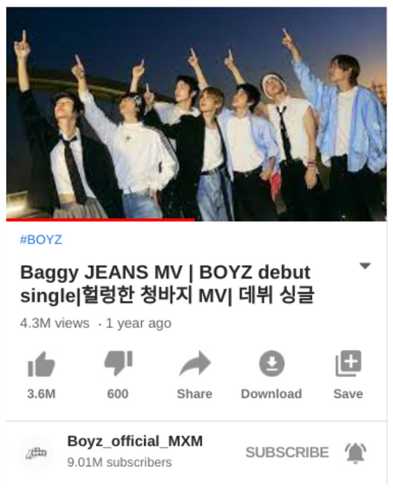 Baggy JEANS MV | BOYZ debut single|헐렁한 청바지 MV| 데뷔