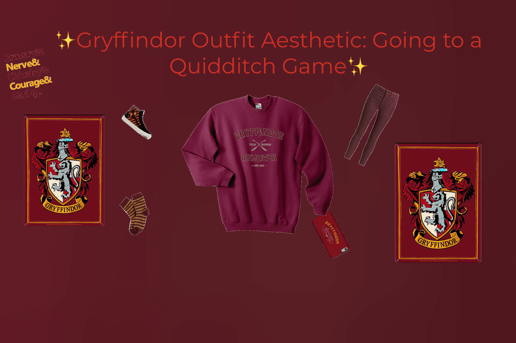Gryffindor Outfit Aesthetic: Going to a Quidditch Game