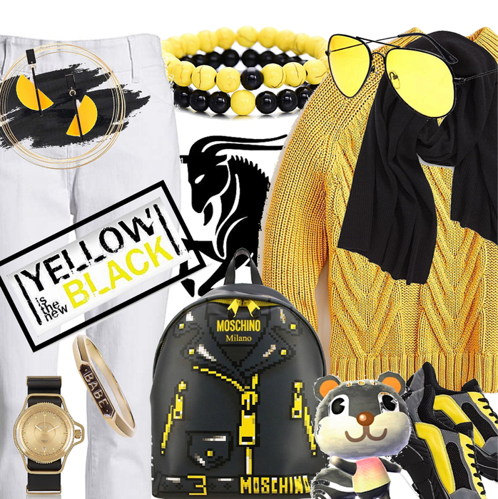 Capricorn in Yellow and Black