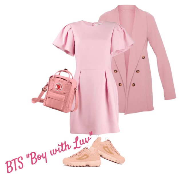 "Boy with Luv" pink look