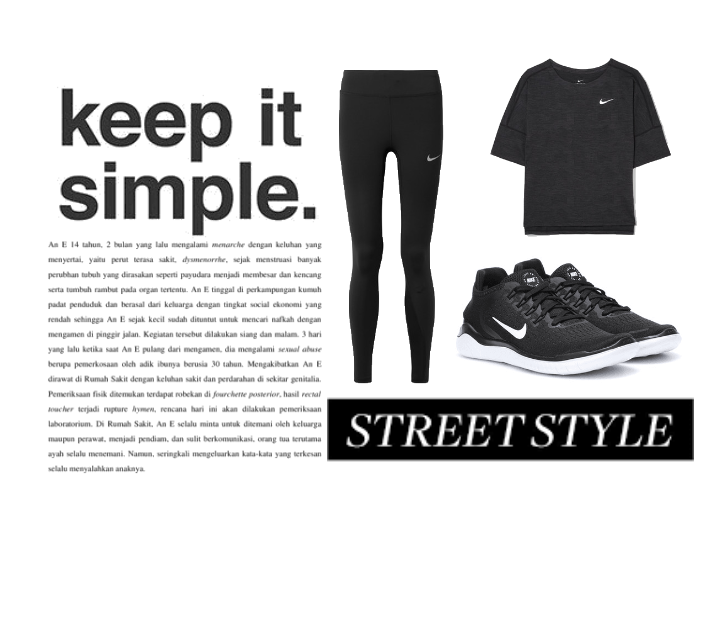 Simple Black Nike outfit
