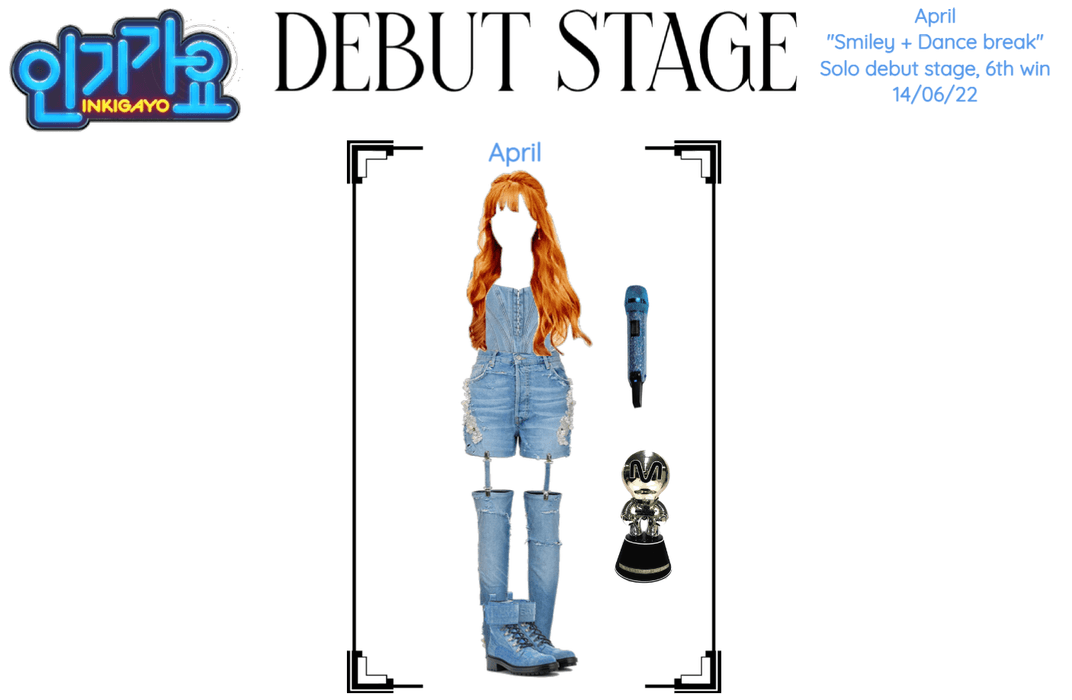 April solo debut stage Smiley Inkigayo