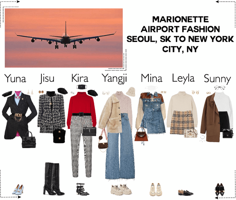 MARIONETTE (마리오네트) Airport Fashion | Seoul, SK to New York City, NY