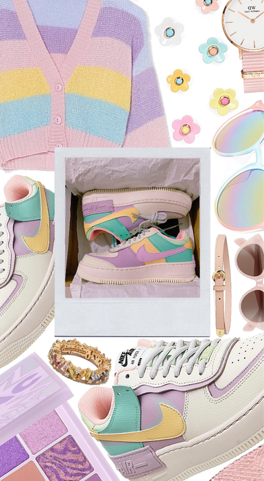 💛Pastel Air Force 1’s💛