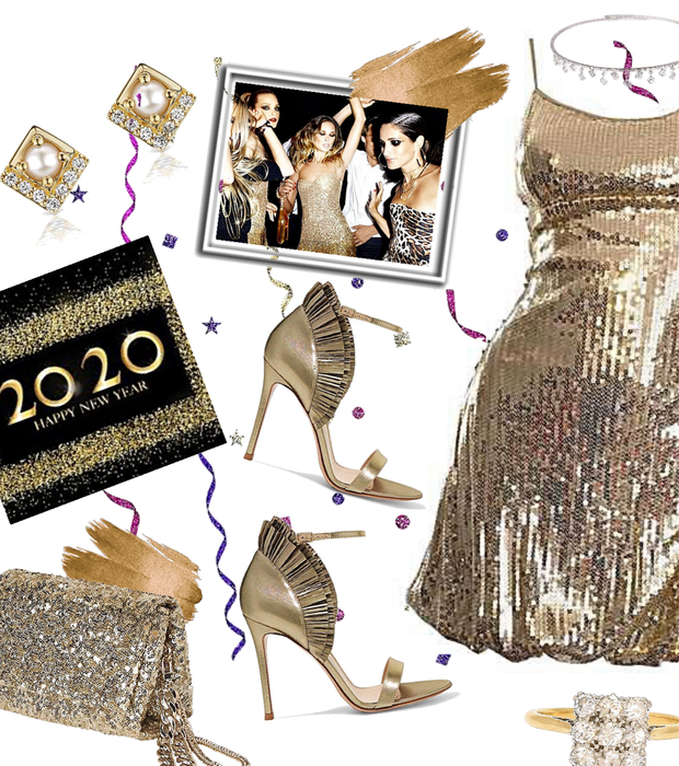 Dazzling in Gold Dance Party NYE