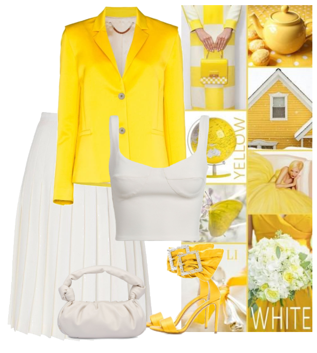yellow and white
