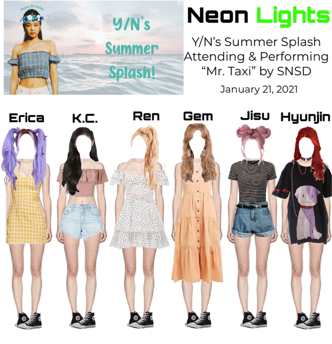 Neon Lights Attending and Performing at Y/N’s Summer Splash