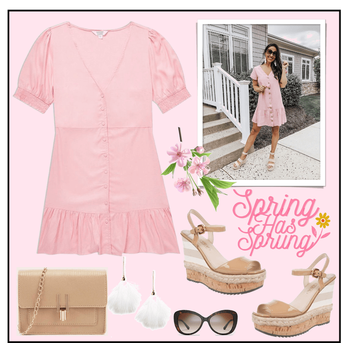 spring - pink dress
