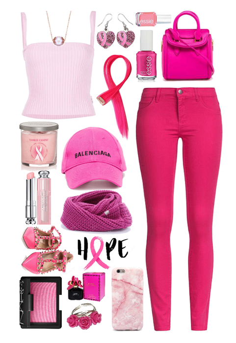 // I wear pink for those in need of hope //