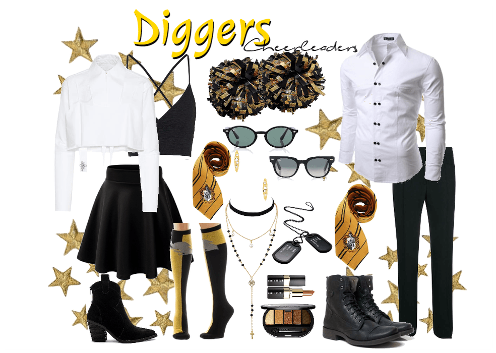 Diggers Cheerleaders Uniform  #3