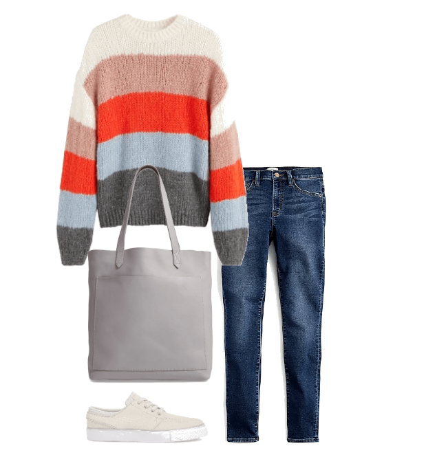 Kind of Sporty Fall Sweater Outfit