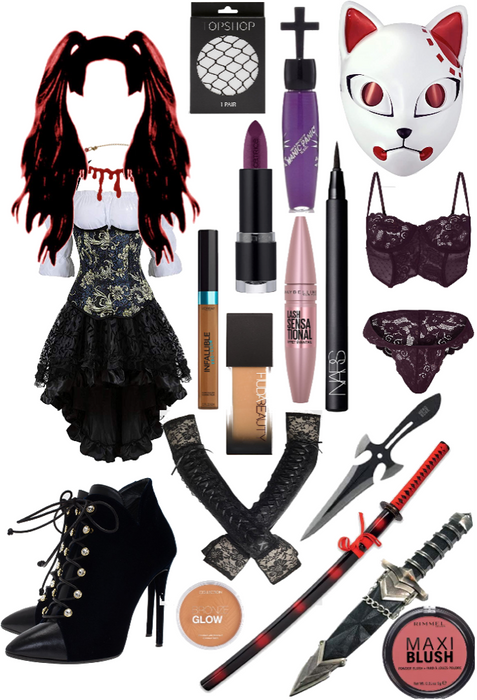 Demon Slayer Stephanie “Sapphire” Rose Doom The Hedgehog-Jackal survival outfit #3