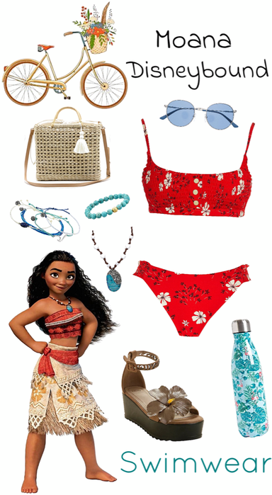 Moana Swimwear Disneybound