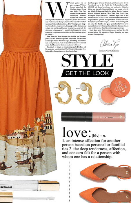 Orange Venice dress