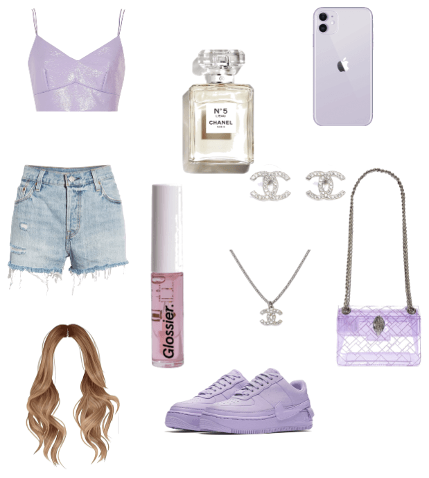 purple outfit xxx