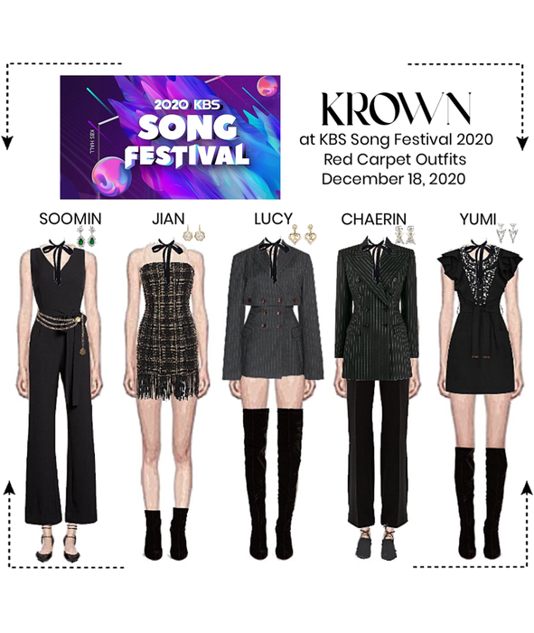 KBS Song Festival KROWN Red Carpet Outfits