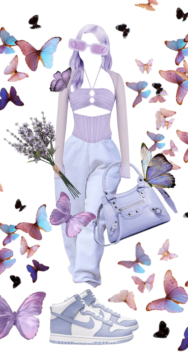 lilac butterflies 🦋 💓