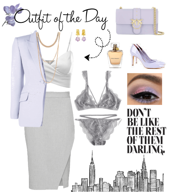 Lavender Work Outfit