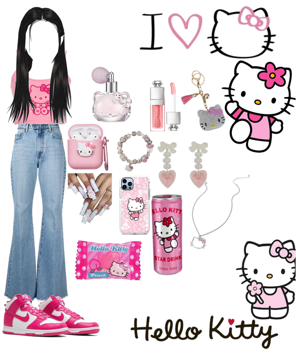 y2k hello kitty! Outfit