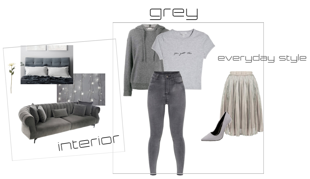 home and fashion in grey