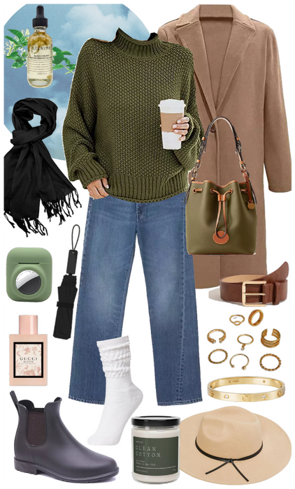 Fall Rainy Day Outfit Inspiration