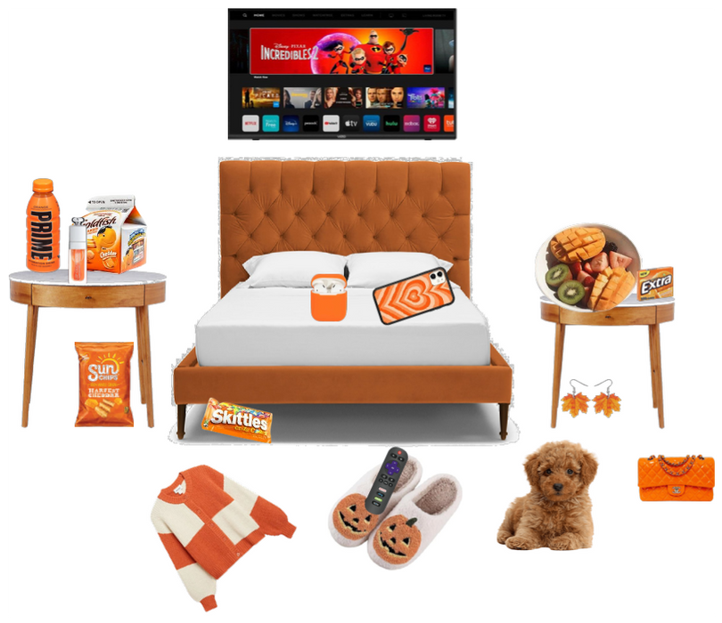 orange bedroom like and comment