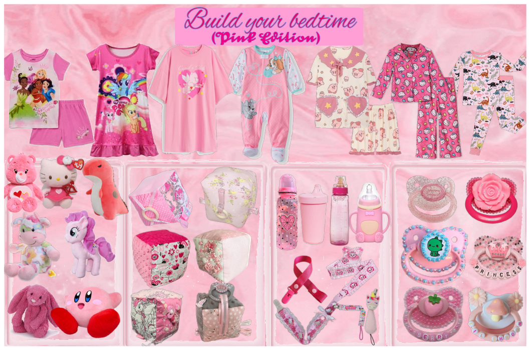 Build your bedtime: pink Edition