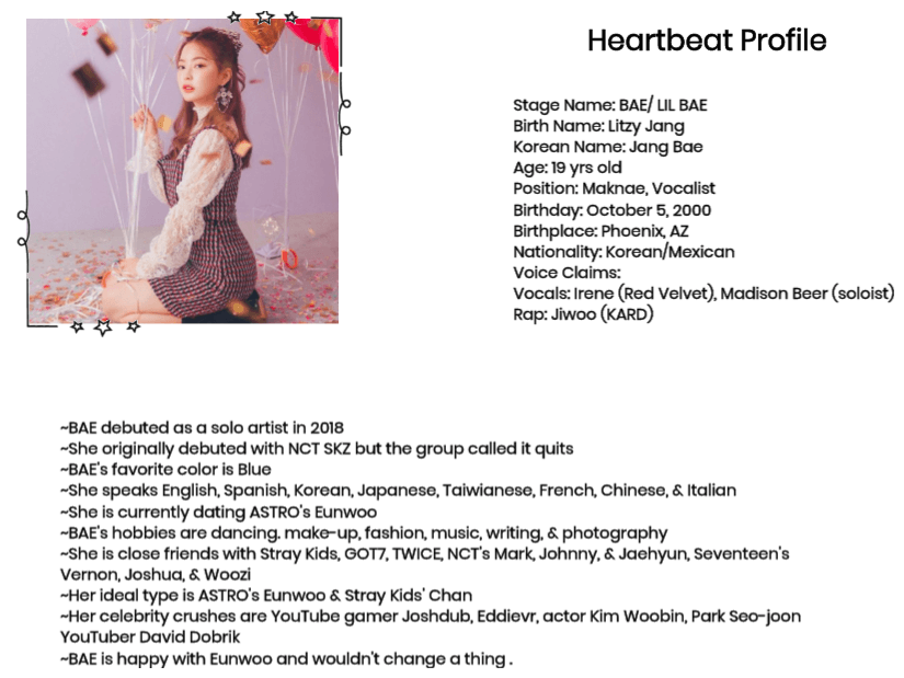 Heartbeat's Maknae BAE Profile