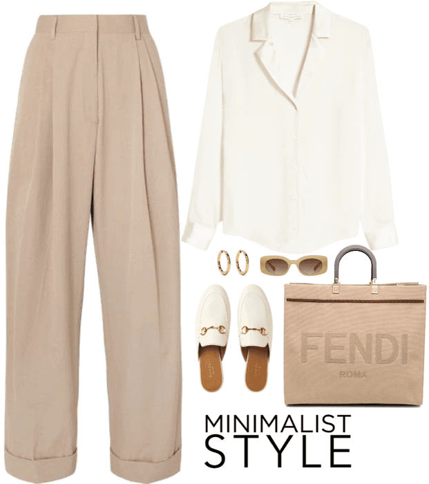 Minimalism + Fendi bag