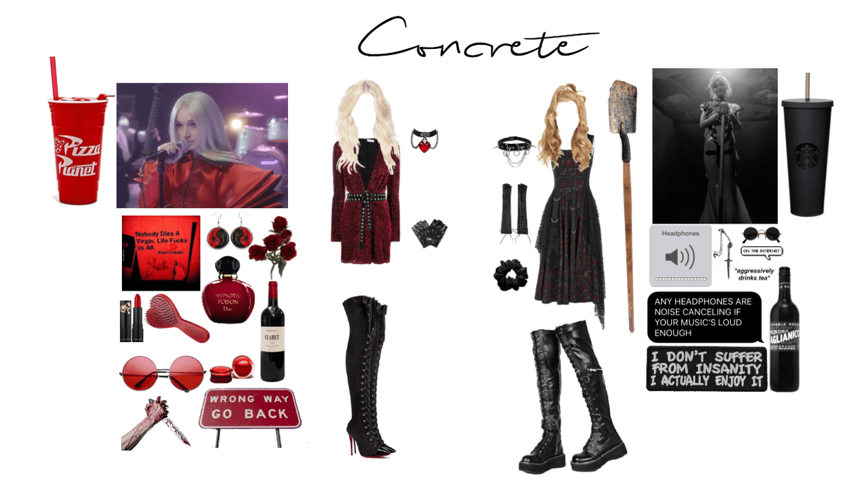 Concrete inspired outfit