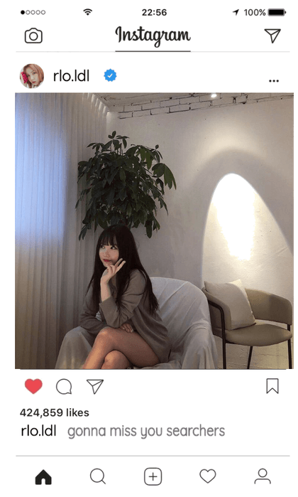 Eunha post on Instagram